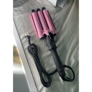New Three Barrel Curling Iron Wand Hair Waver with LCD Temperature Display